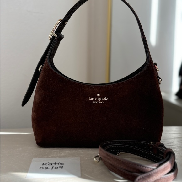 kate spade Handbags - Kate Spade Mini 454 Top Handle Bag | Hot Fudge | Crossbody Strap